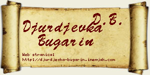 Đurđevka Bugarin vizit kartica